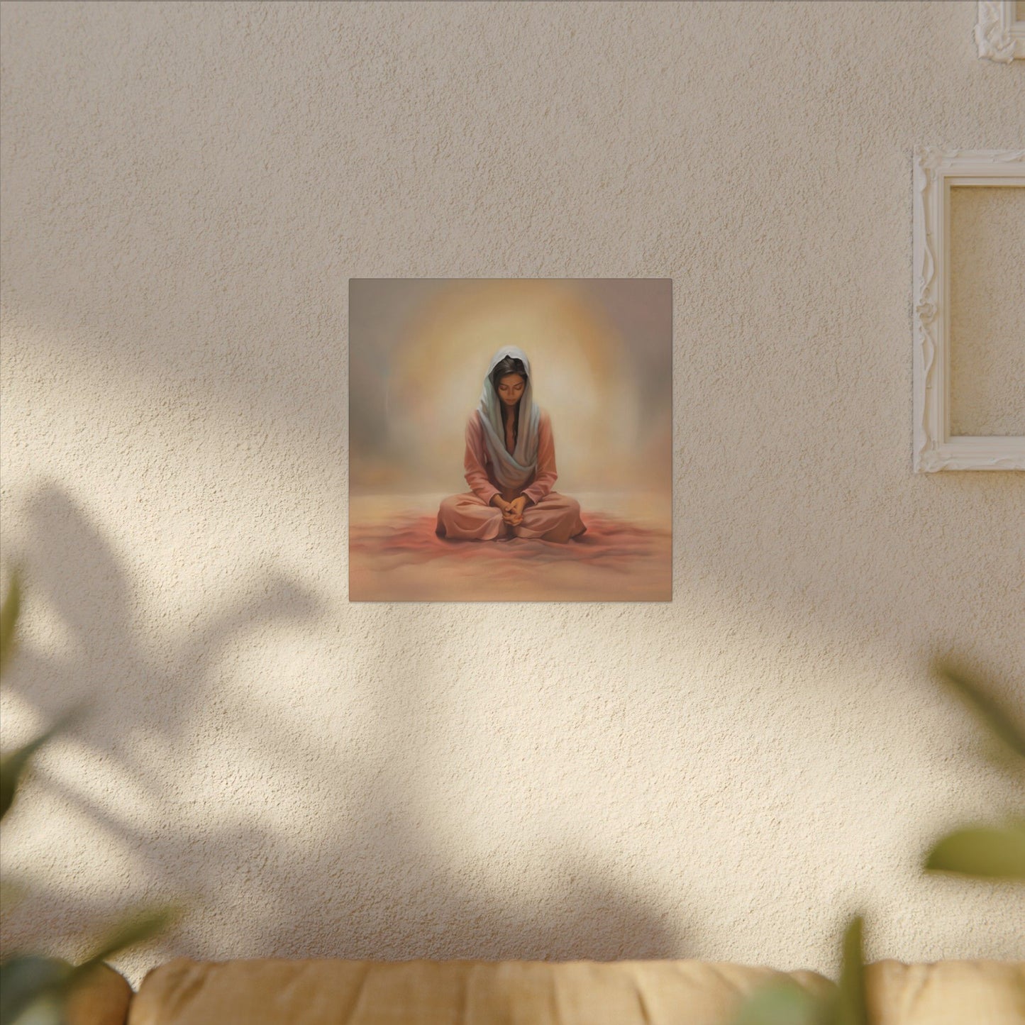 Stillness Canvas Print, Female Discipleship Collection, Stillness Fine Art Canvas Print, Gift for Her, Christian Artwork, Home Gift,