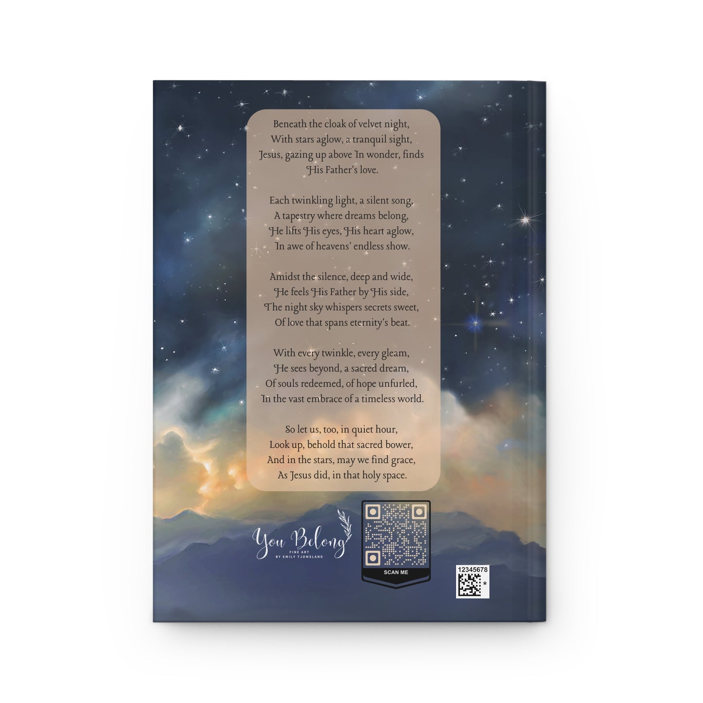 Jesus with The Stars Christian Journal Hardcover, Jesus Christ Missionary Notebook Journal, Christian Journal, Jesus Christ Journal, Missionary Journal, Christian Gift