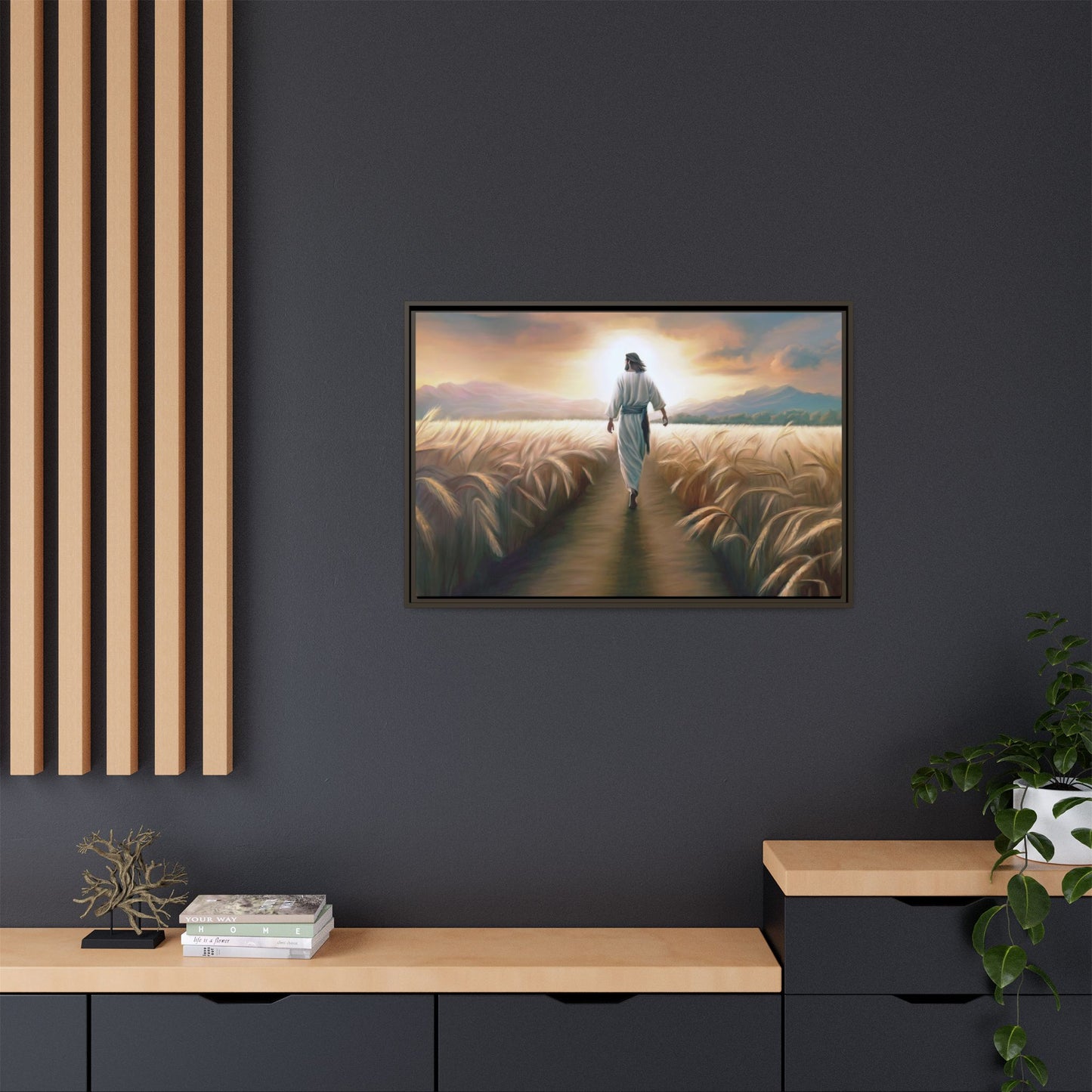 Called To Serve Canvas Print Framed Wall Art of Jesus Christ, Gift for Missionaries, Jesus in the Field beautiful