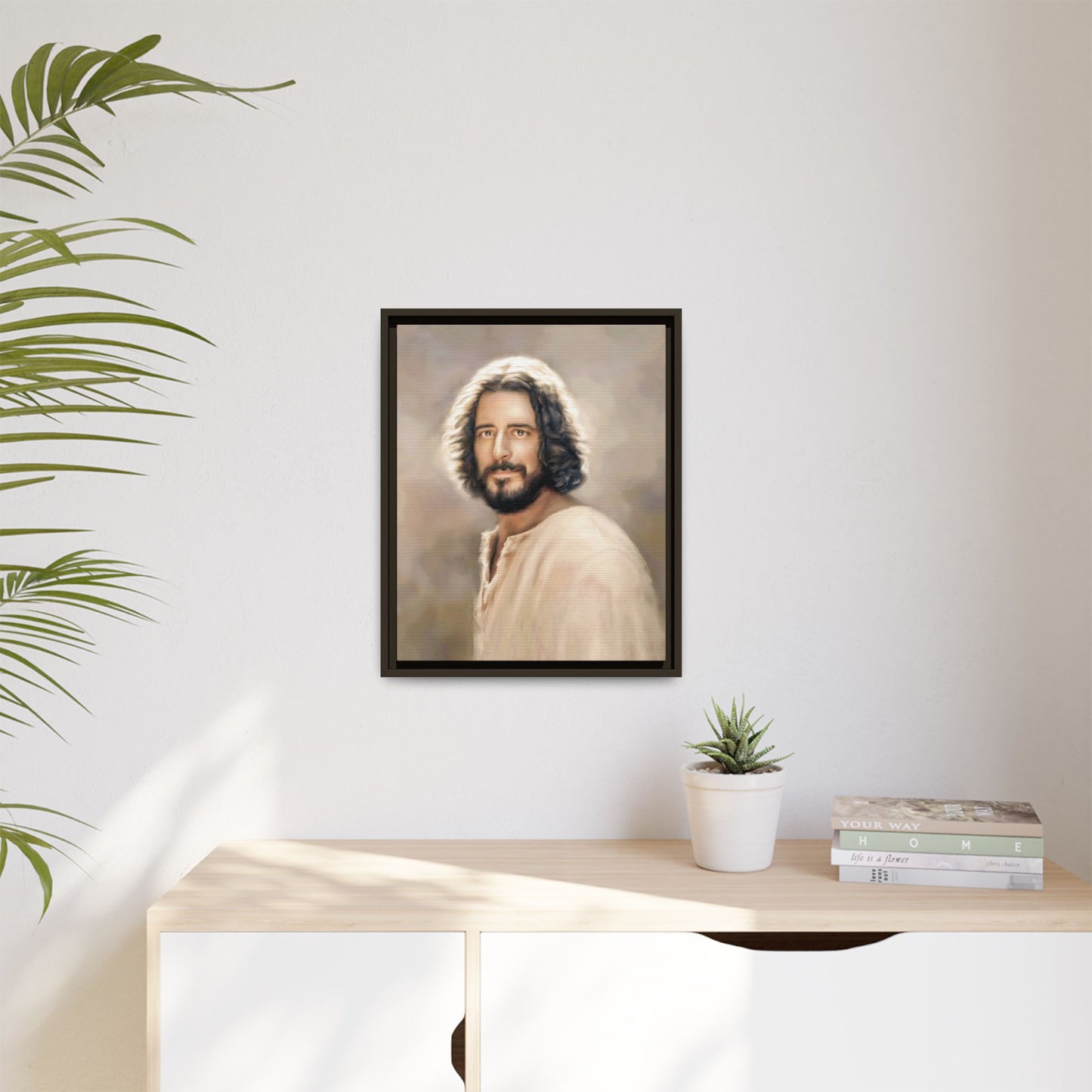 You Belong Framed Canvas Print Wall Art Jesus Christ, Framed, Religious Spiritual Home Decor Print, Christian Gift Idea, Matte Handmade