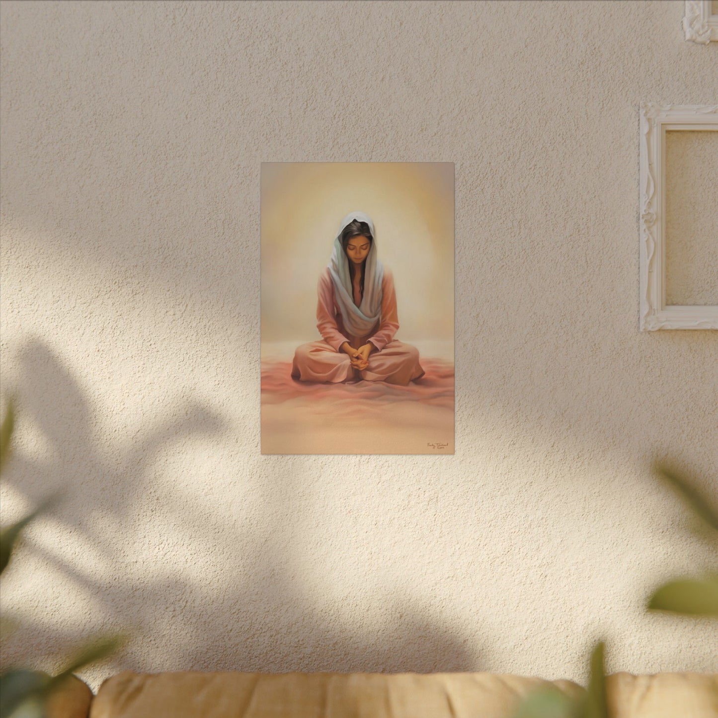 Stillness Fine Art Canvas Print, Spiritual Art, Gift for Her, Christian Artwork, Home Gift, Religious Artwork, Female Discipleship