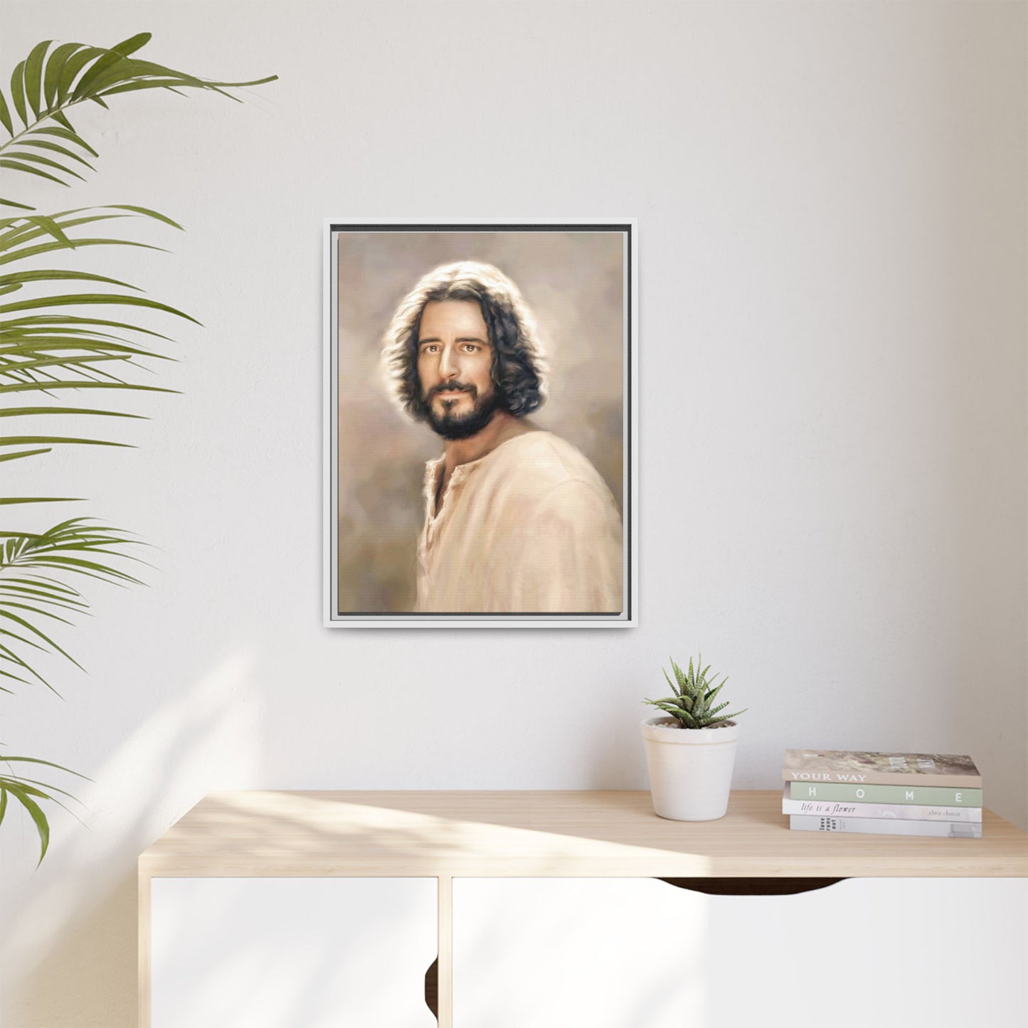 You Belong Framed Canvas Print Wall Art Jesus Christ, Framed, Religious Spiritual Home Decor Print, Christian Gift Idea, Matte Handmade
