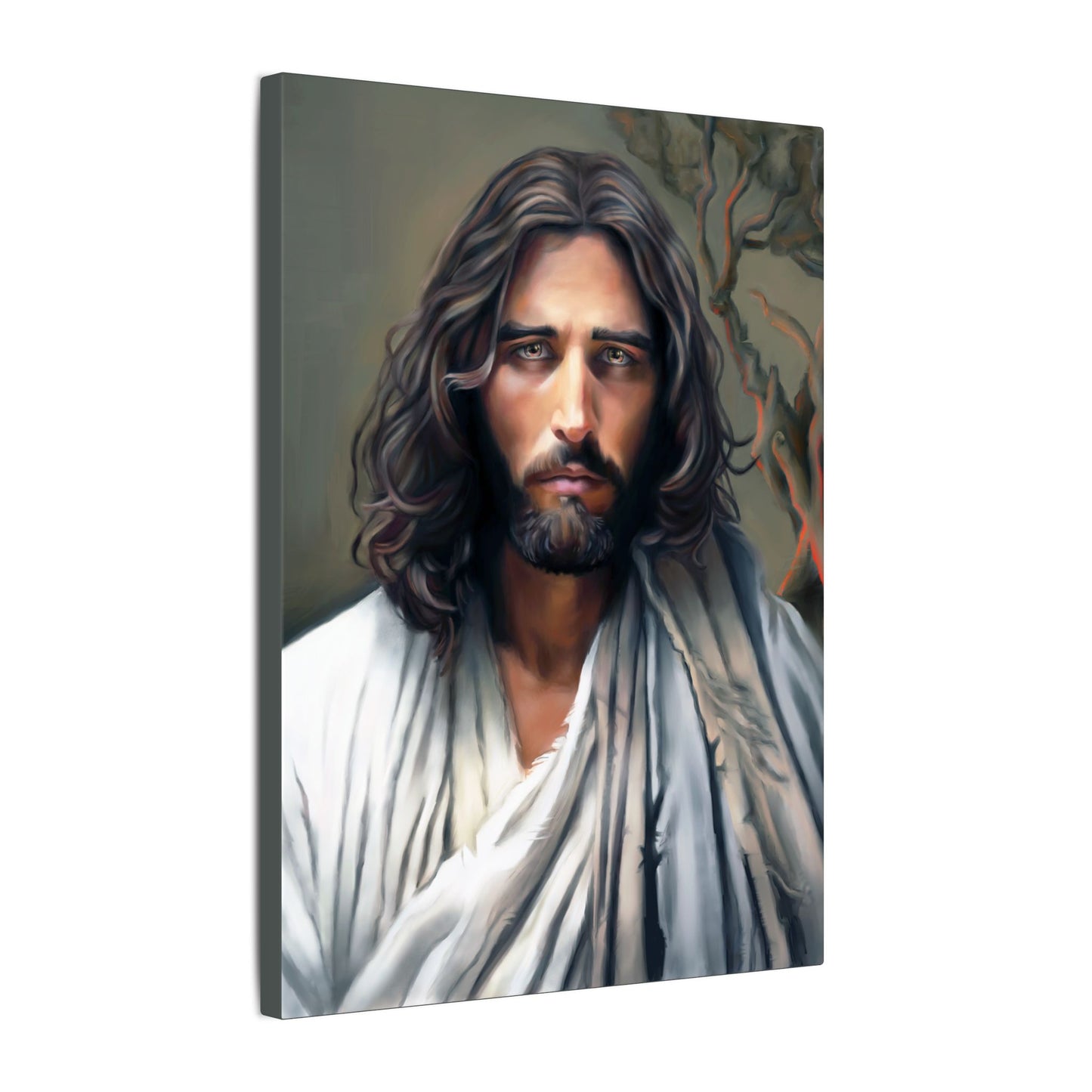 The End of Suffering Portrait of Christ, Fine Art Canvas Print, Christian Art, Beautiful Jesus Artwork, Jesus Christ Gift