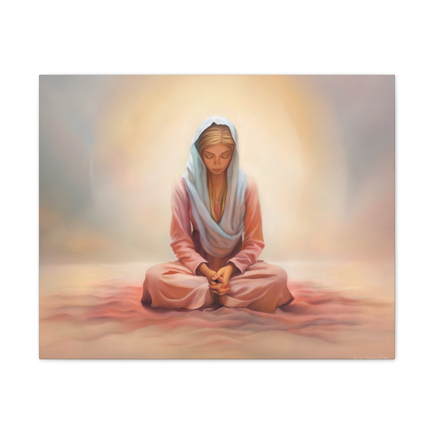Stillness Fine Art Canvas Print, Female Discipleship, Gift for Her, Religious Gift for Her, Young Women Gift, Relief Society Gift, LDS artwork