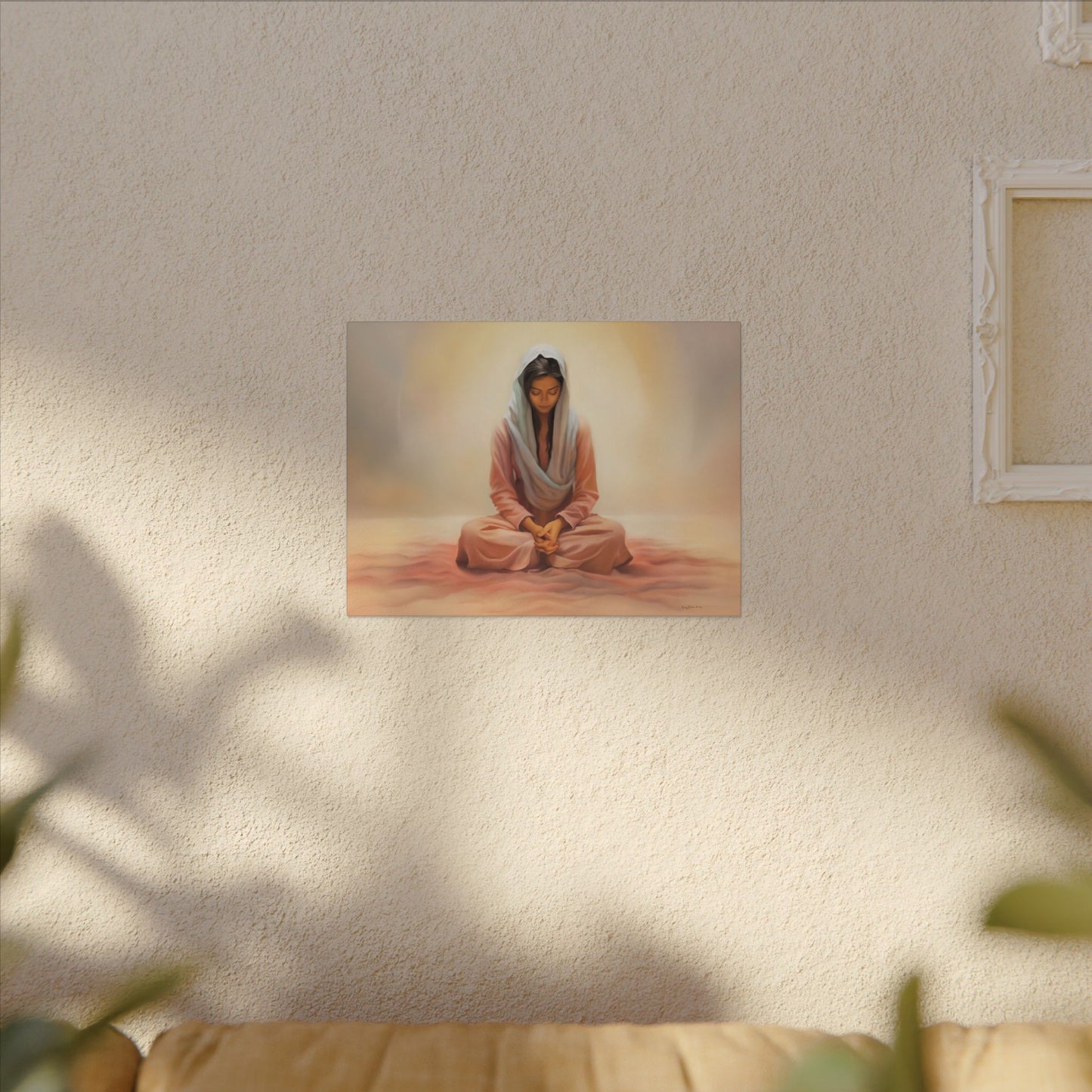 Stillness Fine Art Canvas Print, Spiritual Art, Gift for Her, Christian Artwork, Home Gift, Religious Artwork, Female Discipleship