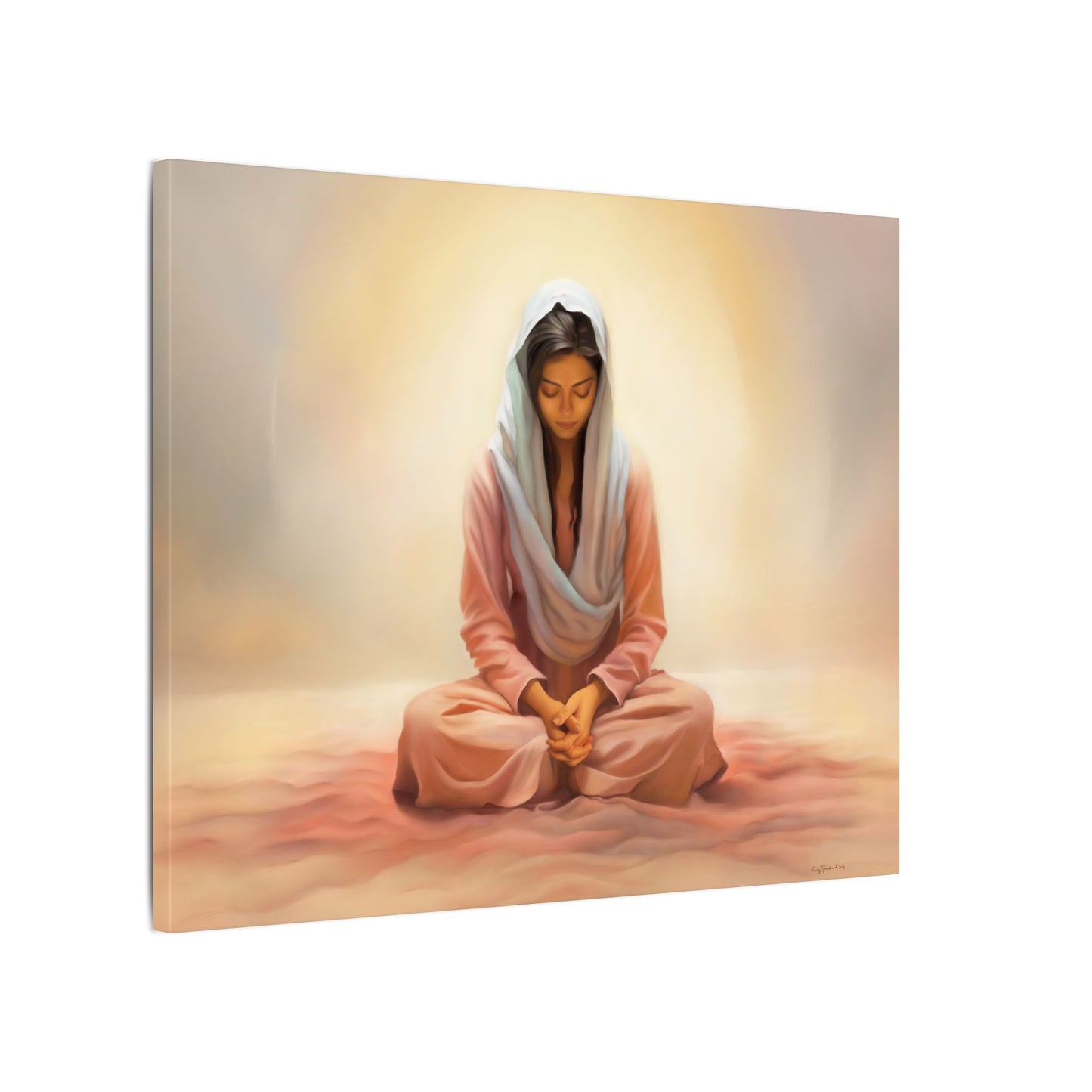 Stillness Fine Art Canvas Print, Spiritual Art, Gift for Her, Christian Artwork, Home Gift, Religious Artwork, Female Discipleship