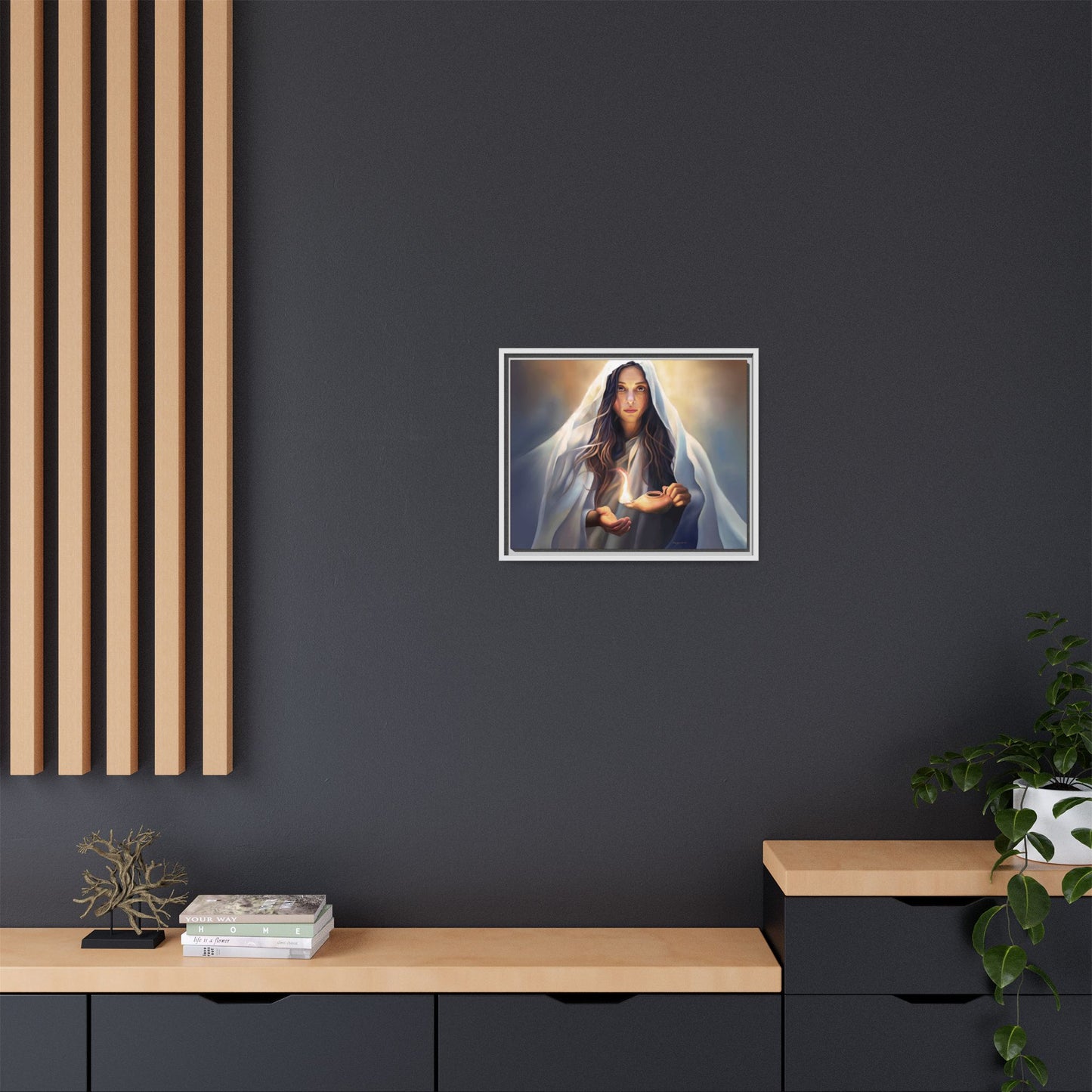 Mary Magdalene Woman Courage Framed Canvas Print of Painting, Female Discipleship, Beautiful Inspirational Art for Christians and Girls, 10 Virgins