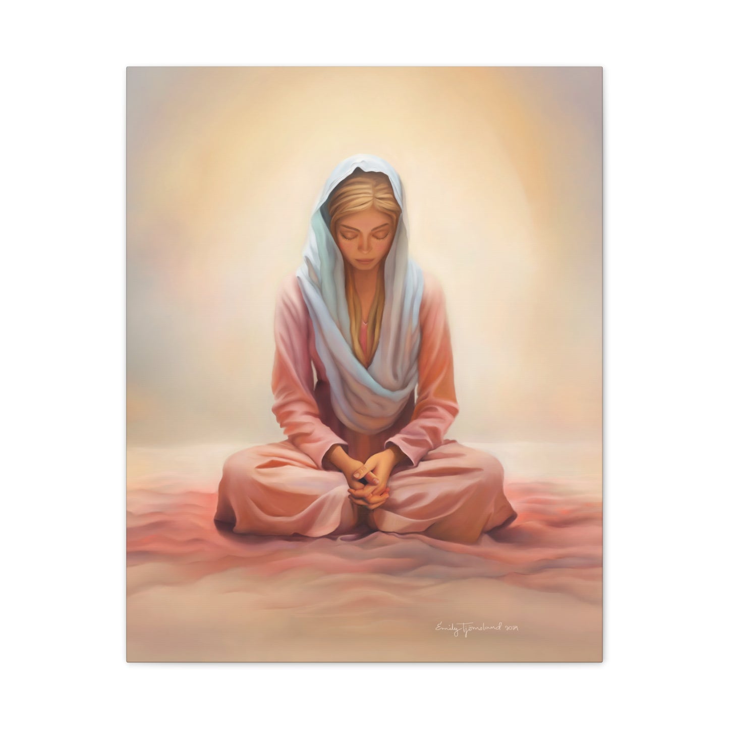 Stillness Fine Art Canvas Print, Female Discipleship, Gift for Her, Religious Gift for Her, Young Women Gift, Relief Society Gift, LDS artwork