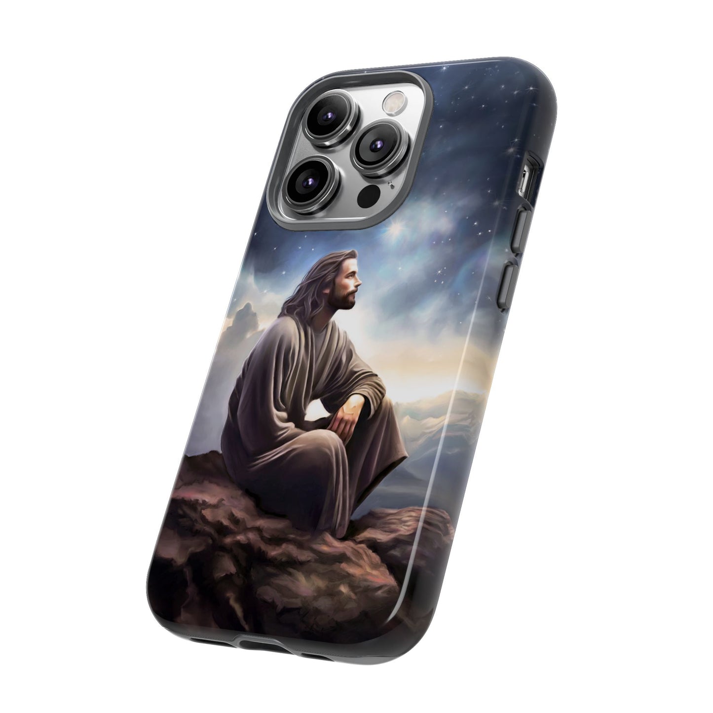 Jesus With The Stars Tough Phone Cases for Missionaries, Fun Special Gift for Bishops, Missionaries, Fun Gift for your missionary