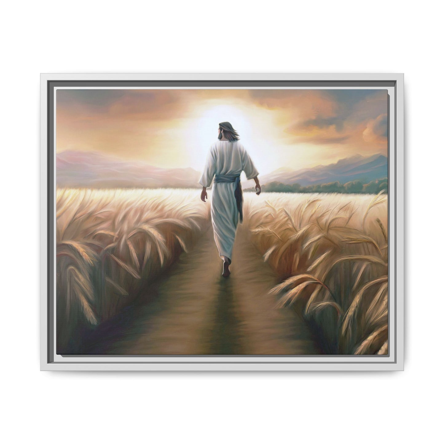 Called To Serve Canvas Print Framed Wall Art of Jesus Christ, Gift for Missionaries, Jesus in the Field beautiful
