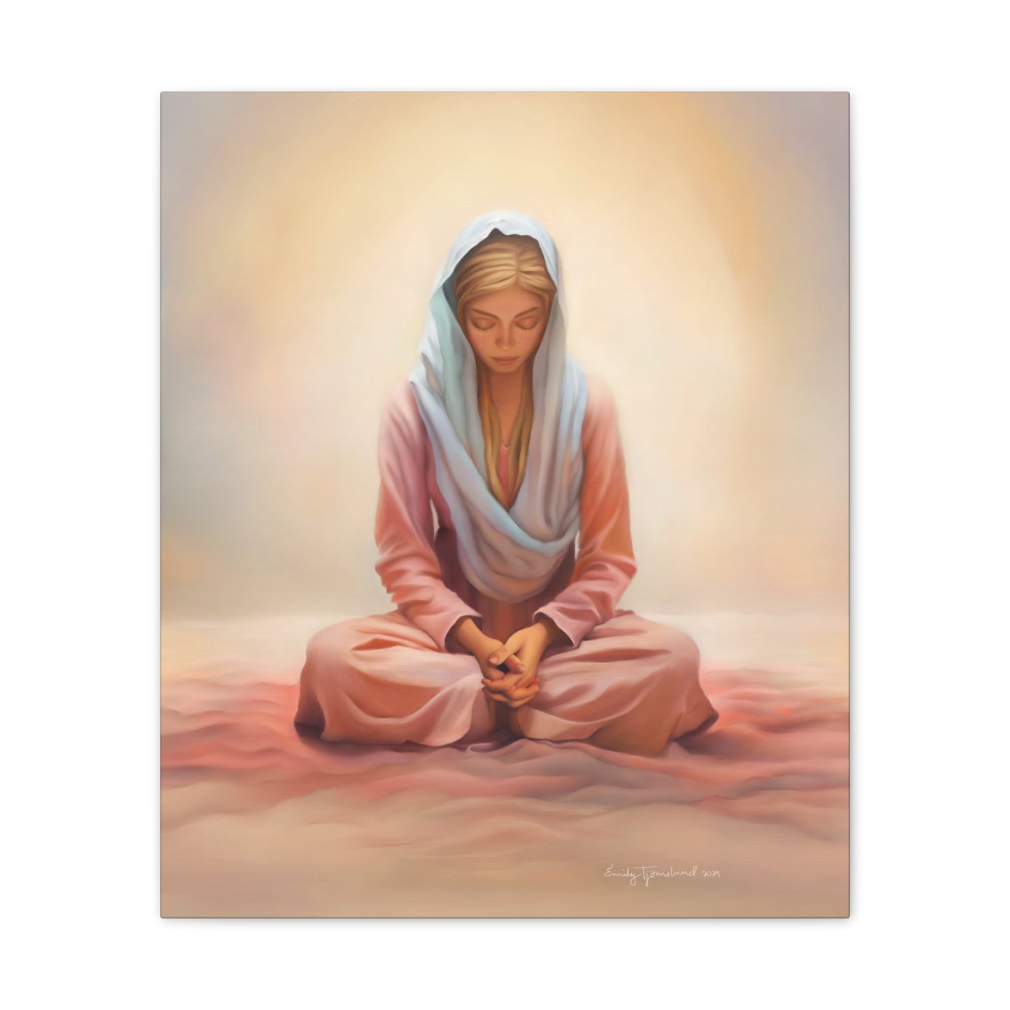 Stillness Fine Art Canvas Print, Female Discipleship, Gift for Her, Religious Gift for Her, Young Women Gift, Relief Society Gift, LDS artwork