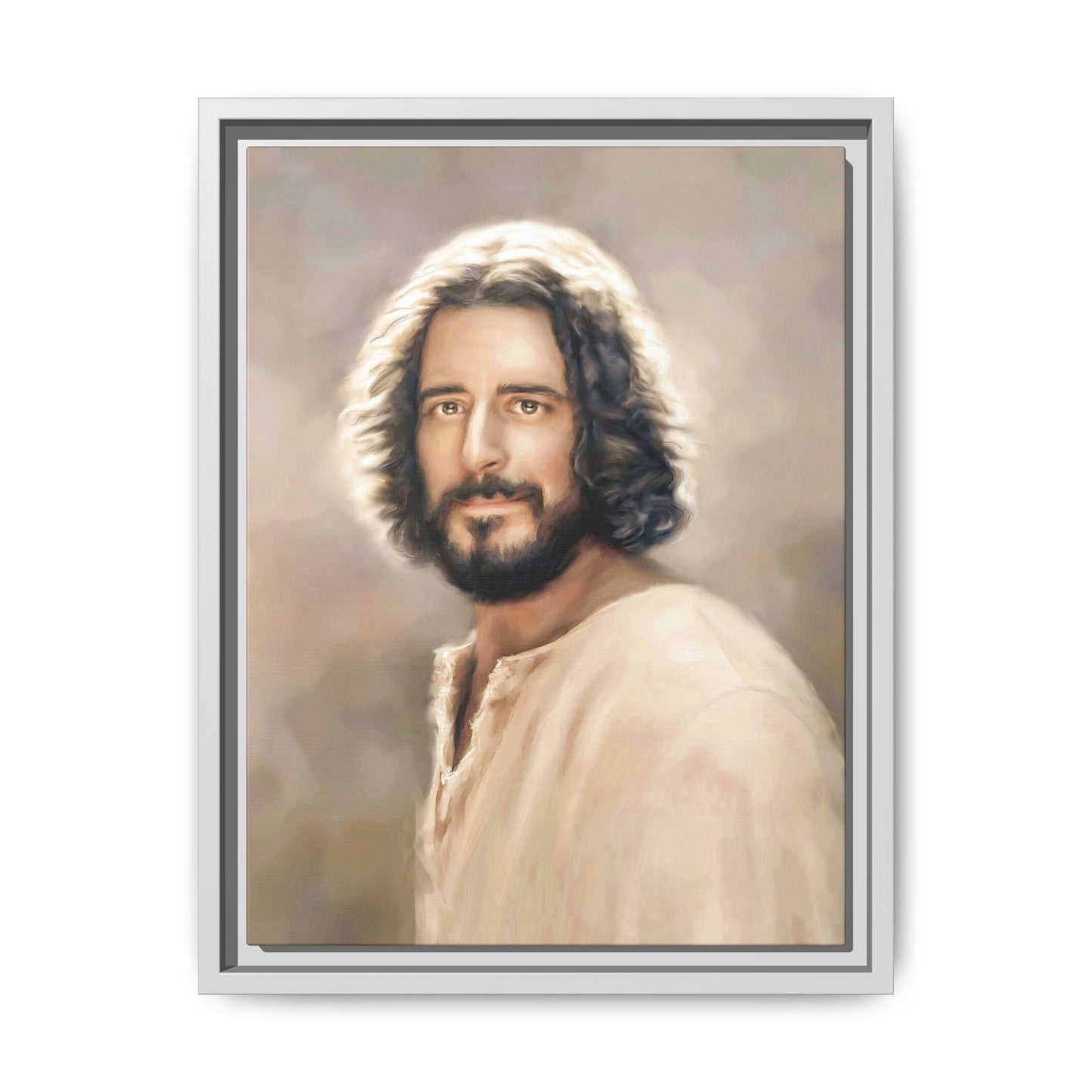 You Belong Framed Canvas Print Wall Art Jesus Christ, Framed, Religious Spiritual Home Decor Print, Christian Gift Idea, Matte Handmade
