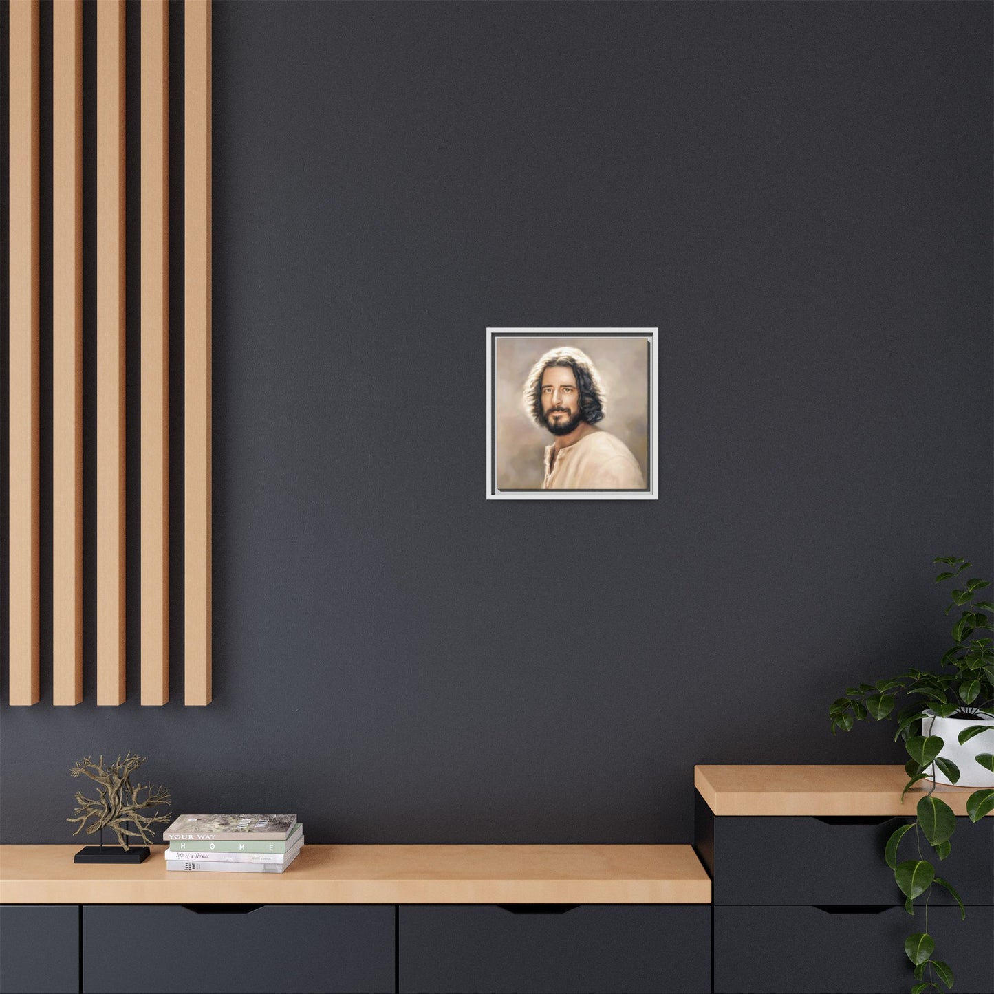 You Belong Framed Canvas Print Wall Art Jesus Christ, Framed, Religious Spiritual Home Decor Print, Christian Gift Idea, Matte Handmade
