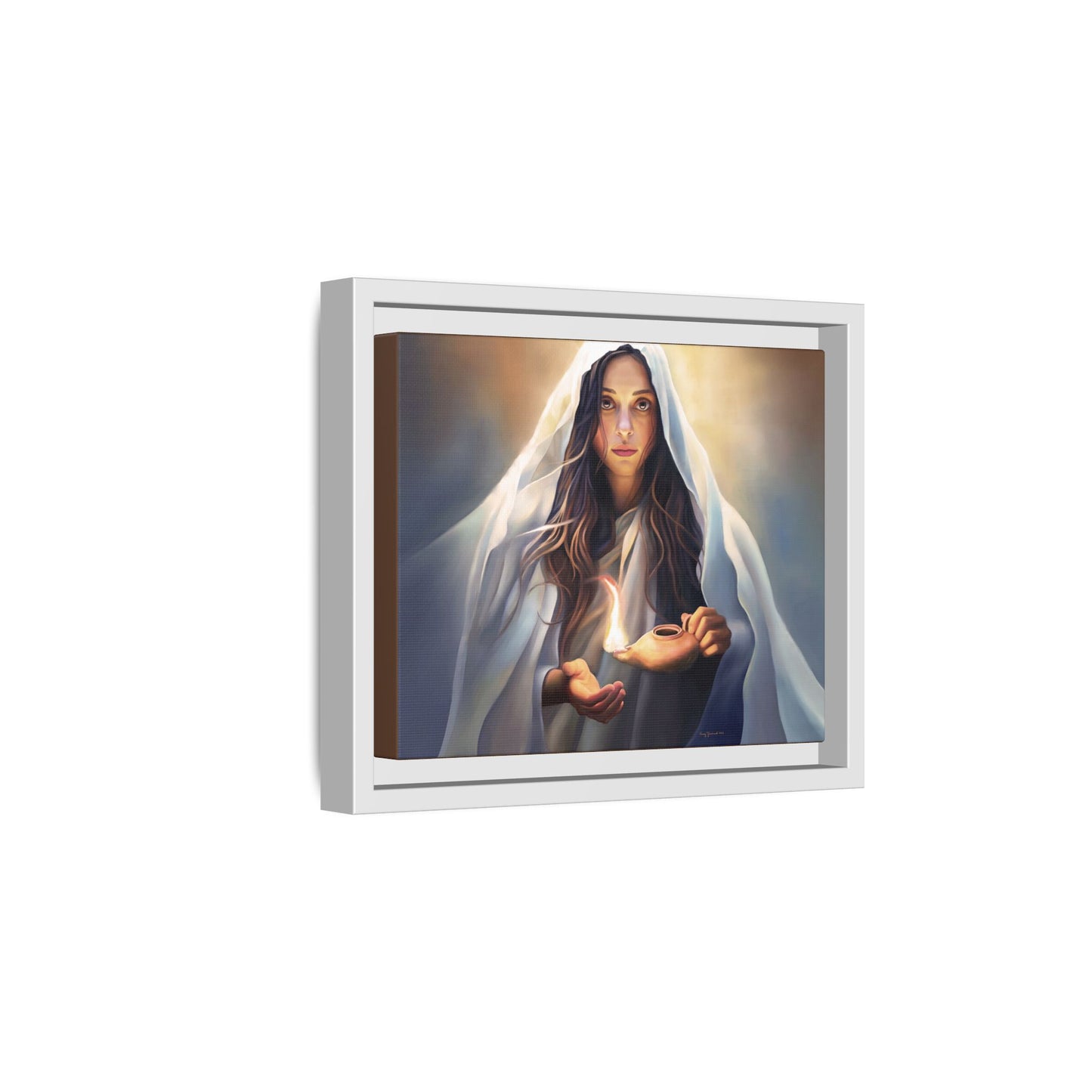 Mary Magdalene Woman Courage Framed Canvas Print of Painting, Female Discipleship, Beautiful Inspirational Art for Christians and Girls, 10 Virgins