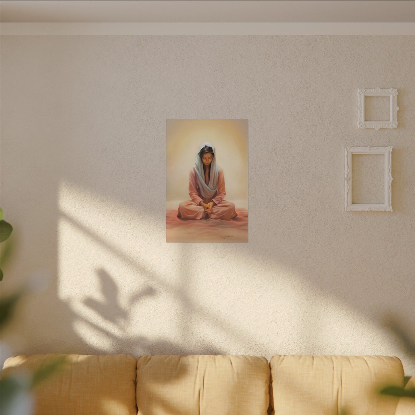 Stillness Fine Art Canvas Print, Spiritual Art, Gift for Her, Christian Artwork, Home Gift, Religious Artwork, Female Discipleship