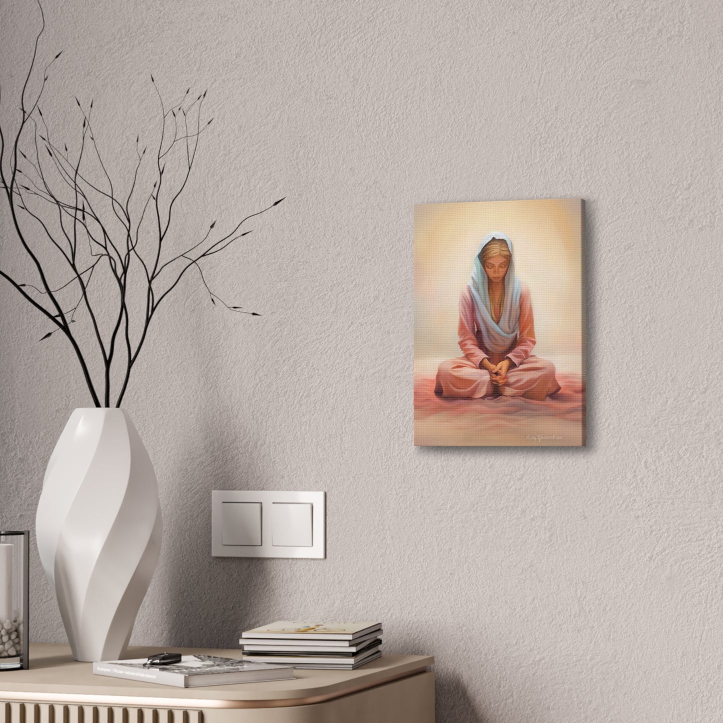 Stillness Fine Art Canvas Print, Female Discipleship, Gift for Her, Religious Gift for Her, Young Women Gift, Relief Society Gift, LDS artwork