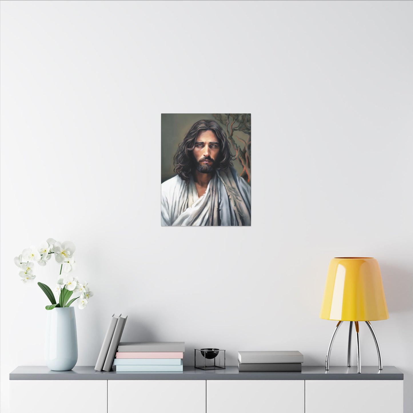 The End of Suffering Portrait of Christ, Fine Art Canvas Print, Christian Art, Beautiful Jesus Artwork, Jesus Christ Gift