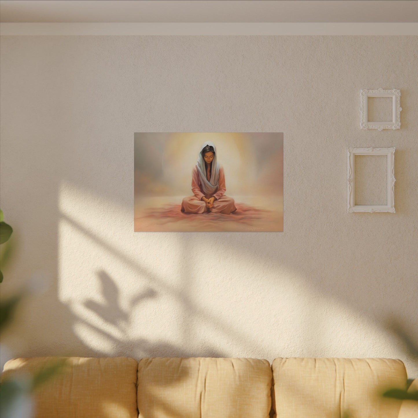 Stillness Fine Art Canvas Print, Spiritual Art, Gift for Her, Christian Artwork, Home Gift, Religious Artwork, Female Discipleship