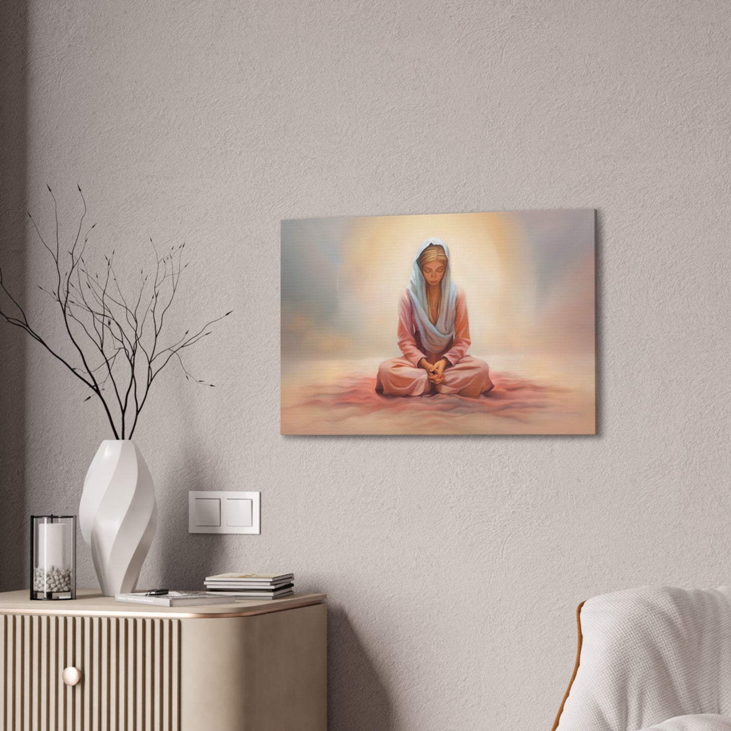 Stillness Fine Art Canvas Print, Female Discipleship, Gift for Her, Religious Gift for Her, Young Women Gift, Relief Society Gift, LDS artwork