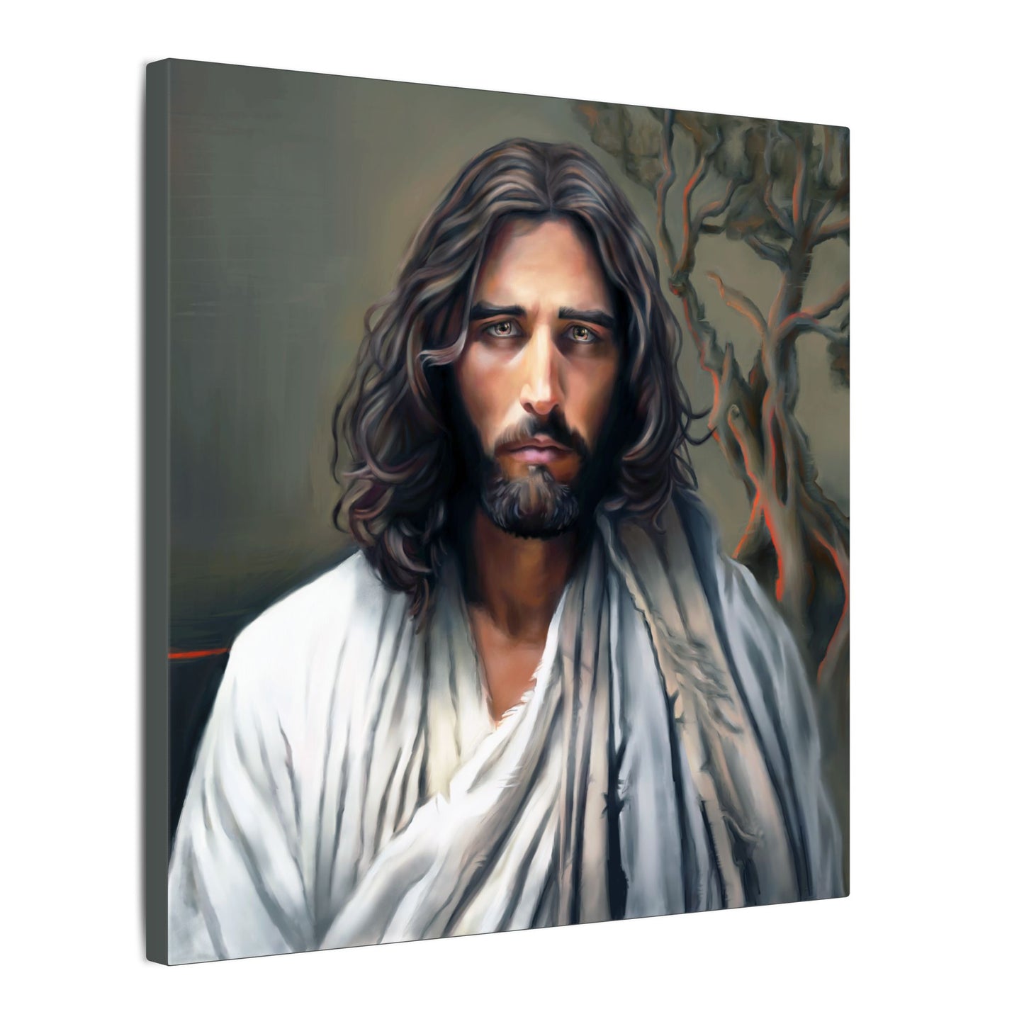 The End of Suffering Portrait of Christ, Fine Art Canvas Print, Christian Art, Beautiful Jesus Artwork, Jesus Christ Gift