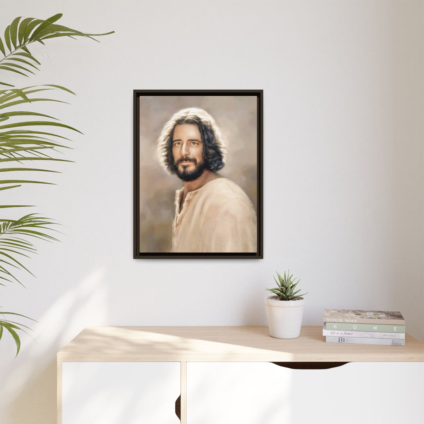 You Belong Framed Canvas Print Wall Art Jesus Christ, Framed, Religious Spiritual Home Decor Print, Christian Gift Idea, Matte Handmade