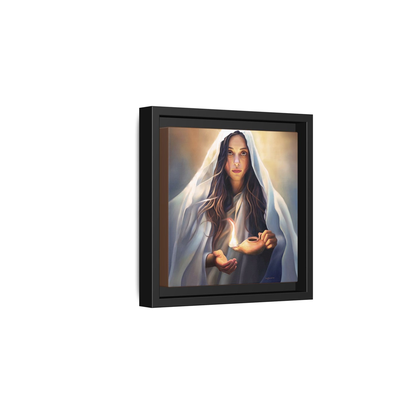 Mary Magdalene Woman Courage Framed Canvas Print of Painting, Female Discipleship, Beautiful Inspirational Art for Christians and Girls, 10 Virgins