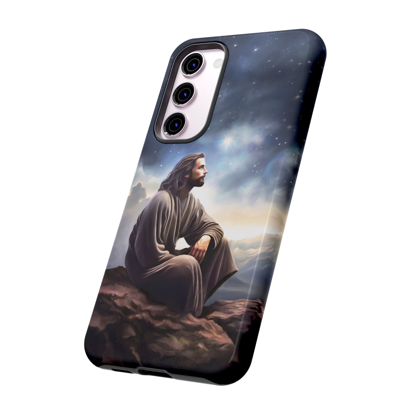 Jesus With The Stars Tough Phone Cases for Missionaries, Fun Special Gift for Bishops, Missionaries, Fun Gift for your missionary
