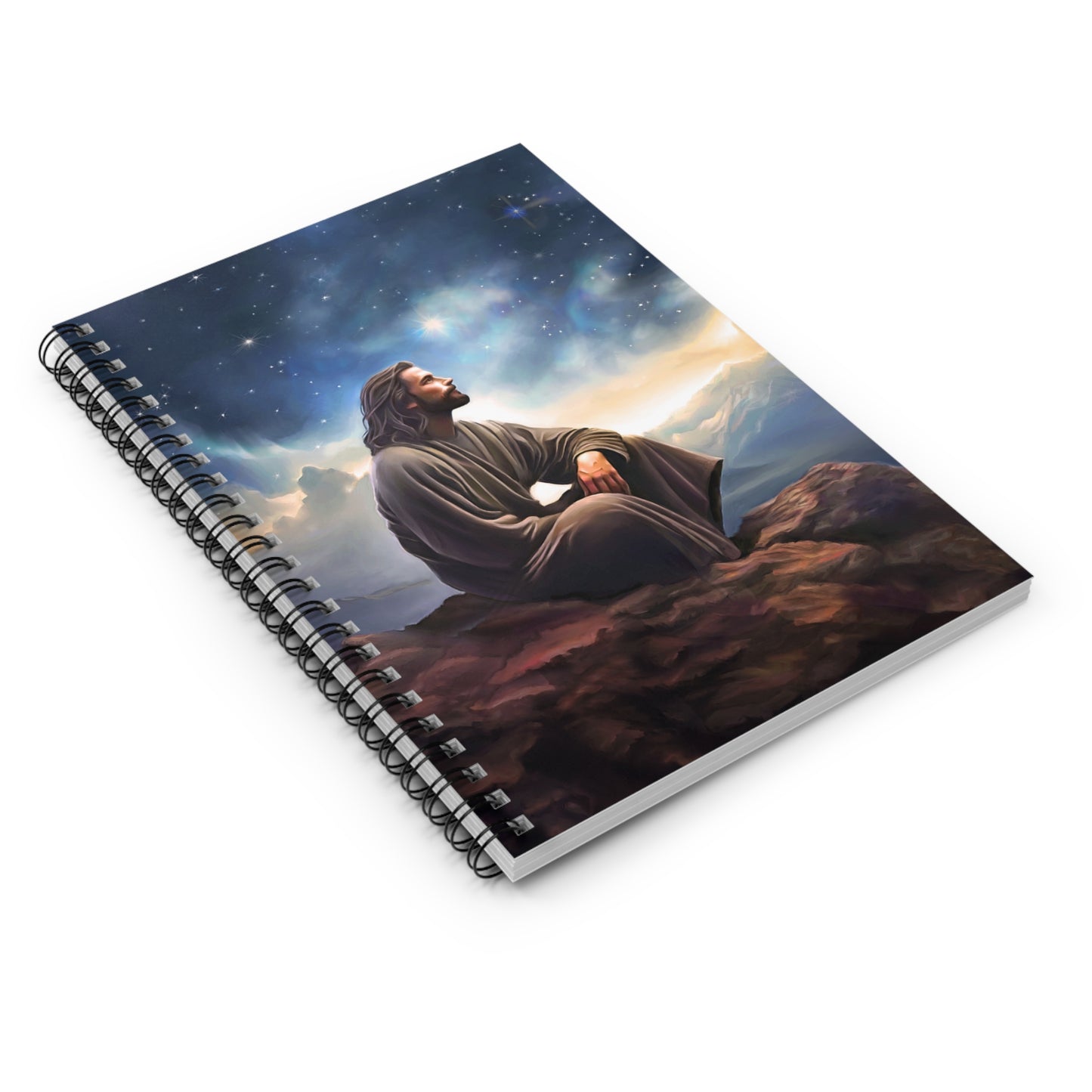 Jesus With The Stars, Fun Missionary Notebook Gift, Spiritual Notebook, Jesus Notebook, Jesus Stationary, Jesus Christ Notebook