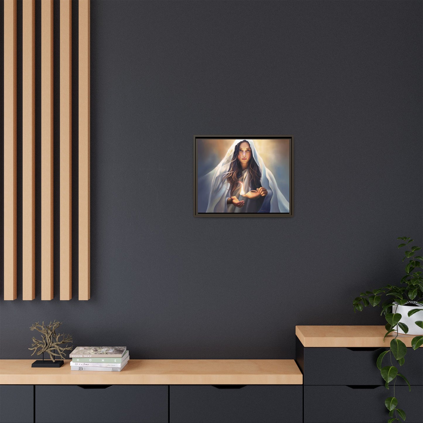 Mary Magdalene Woman Courage Framed Canvas Print of Painting, Female Discipleship, Beautiful Inspirational Art for Christians and Girls, 10 Virgins