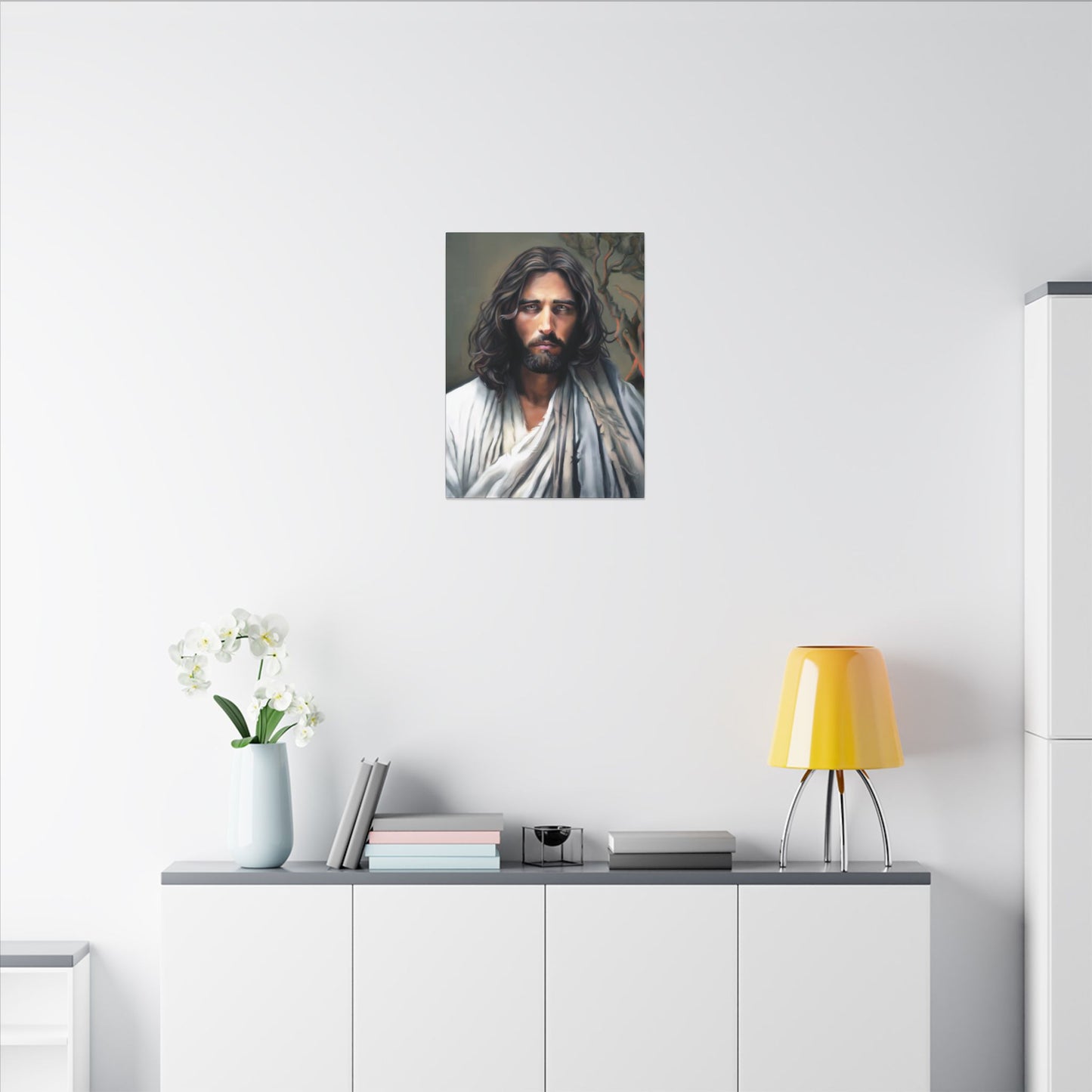 The End of Suffering Portrait of Christ, Fine Art Canvas Print, Christian Art, Beautiful Jesus Artwork, Jesus Christ Gift