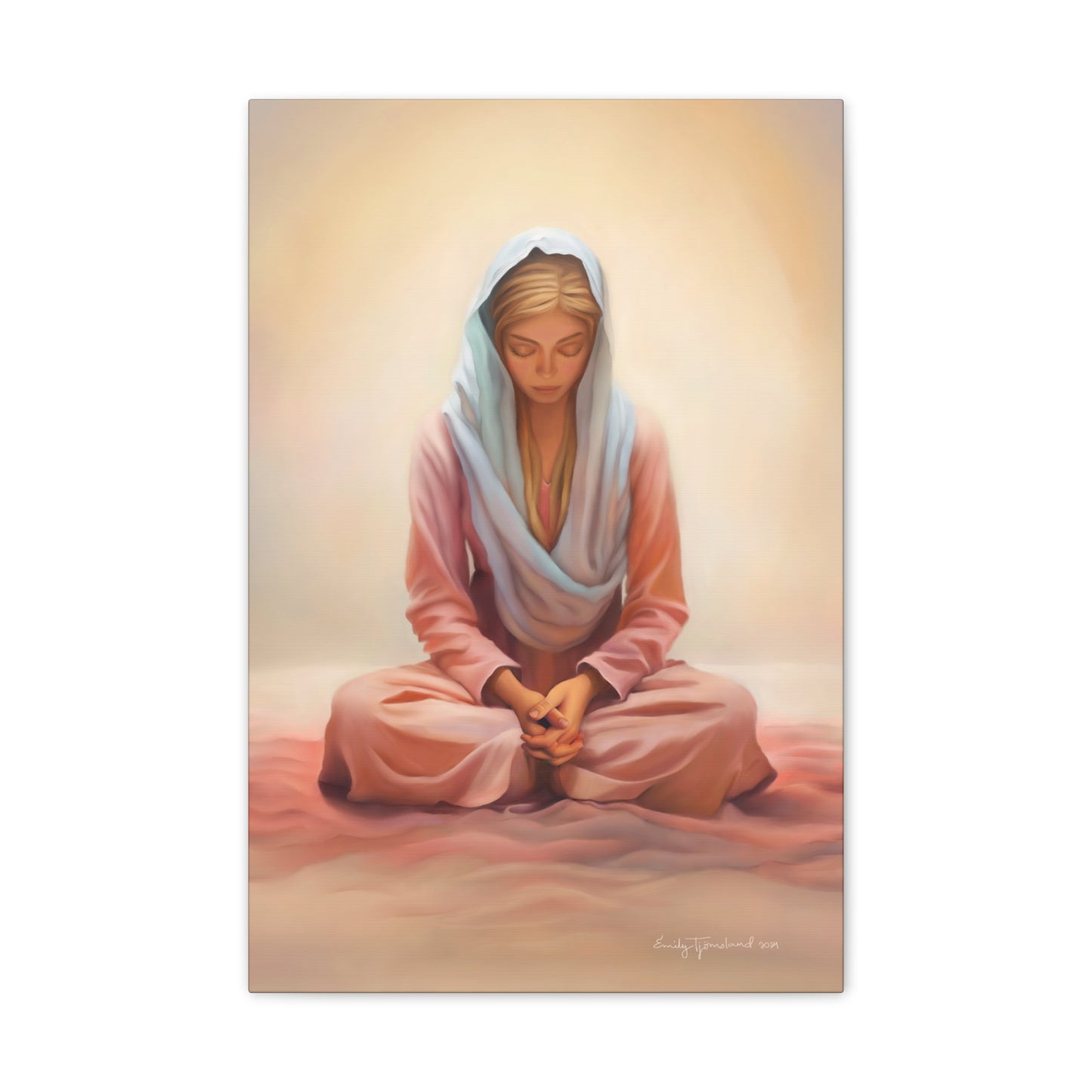 Stillness Fine Art Canvas Print, Female Discipleship, Gift for Her, Religious Gift for Her, Young Women Gift, Relief Society Gift, LDS artwork