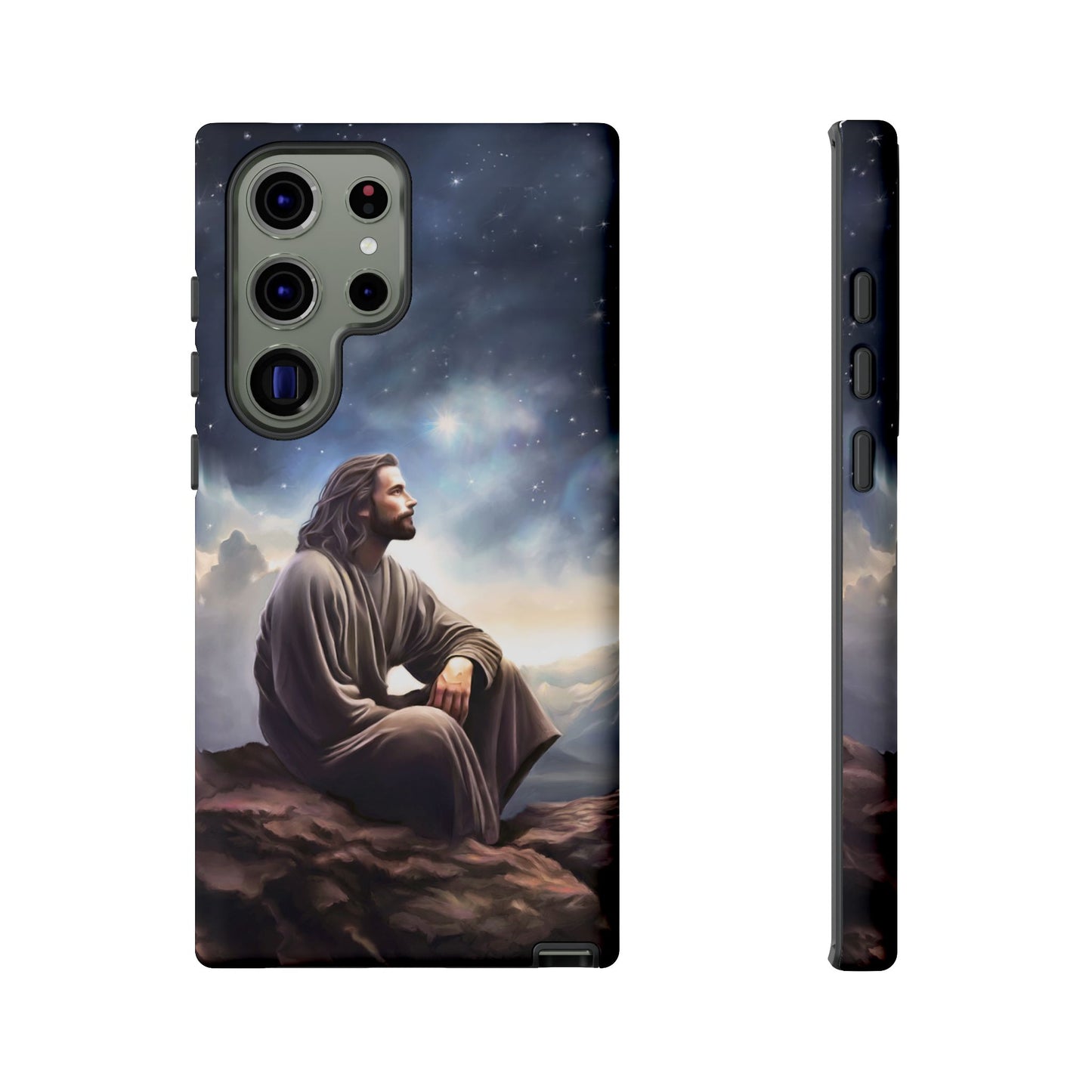 Jesus With The Stars Tough Phone Cases for Missionaries, Fun Special Gift for Bishops, Missionaries, Fun Gift for your missionary