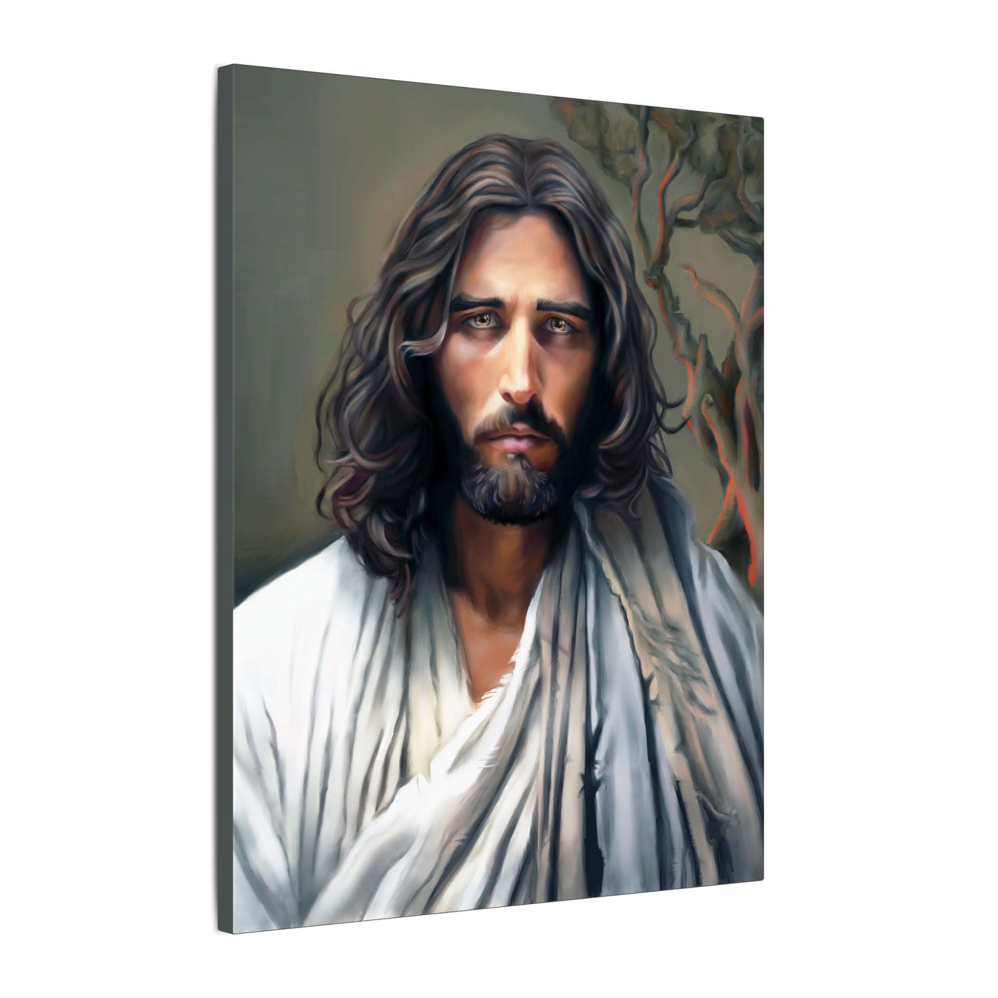 The End of Suffering Portrait of Christ, Fine Art Canvas Print, Christian Art, Beautiful Jesus Artwork, Jesus Christ Gift