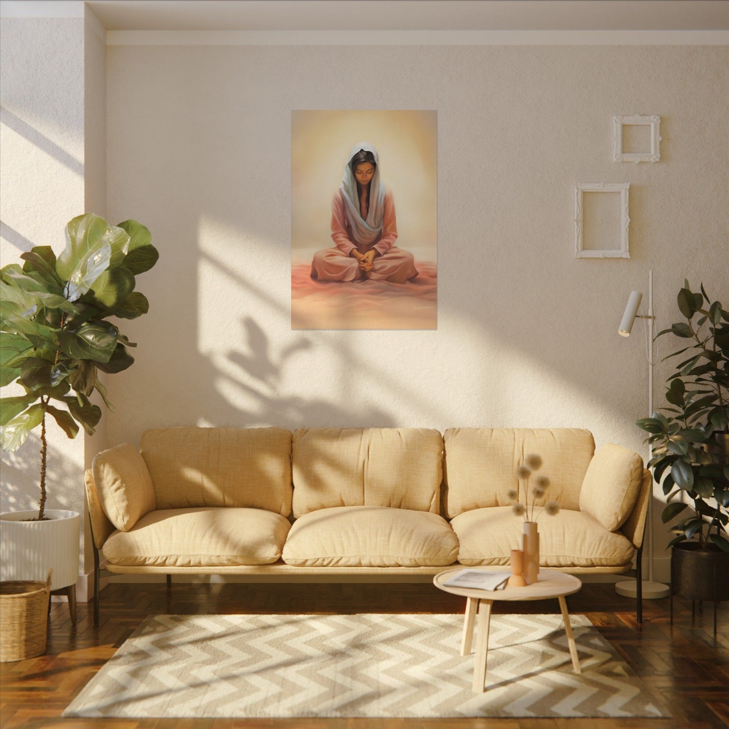 Stillness Fine Art Canvas Print, Spiritual Art, Gift for Her, Christian Artwork, Home Gift, Religious Artwork, Female Discipleship