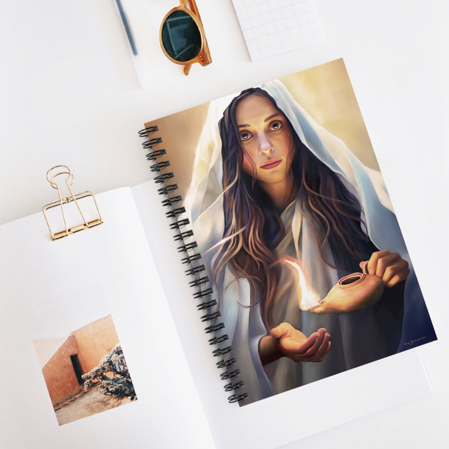 Mary Magdalene Spiral Notebook - Ruled Line, Christian Gift, Young Women gift, Missionary Gift, Stationary for Christian women
