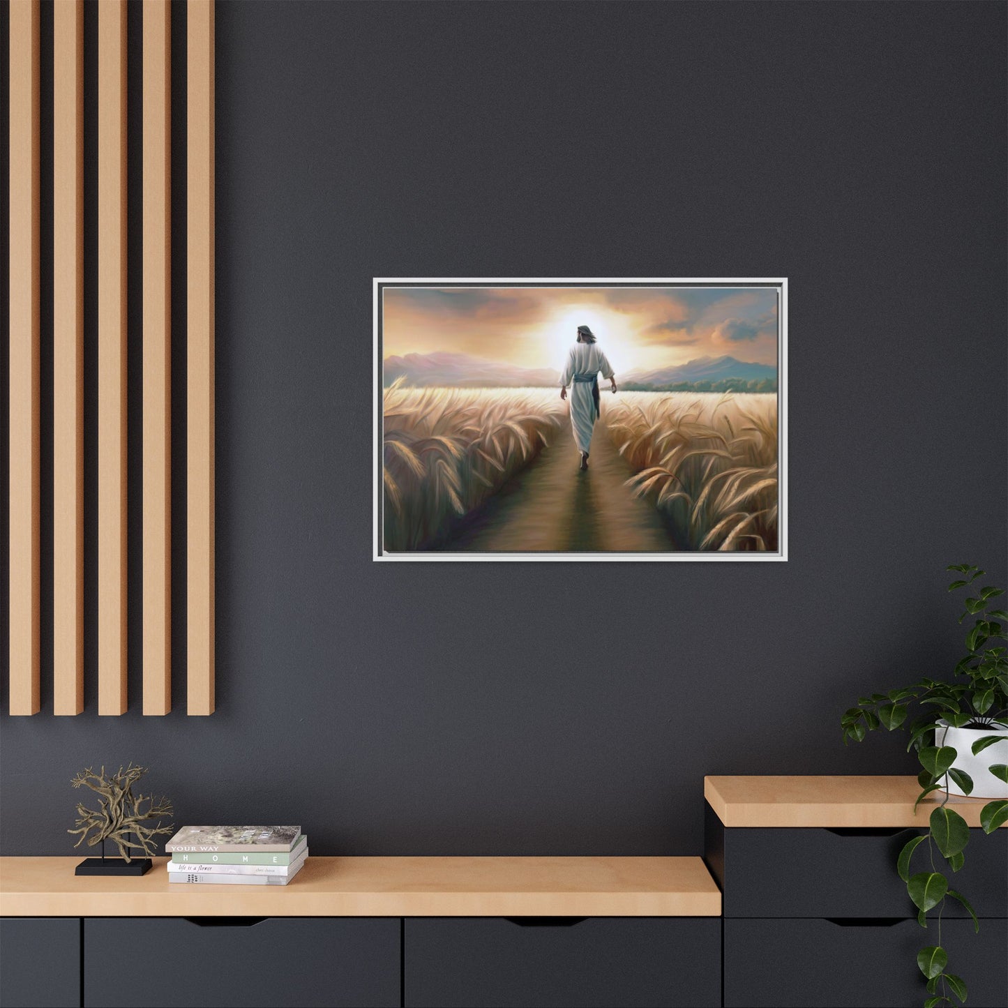Called To Serve Canvas Print Framed Wall Art of Jesus Christ, Gift for Missionaries, Jesus in the Field beautiful