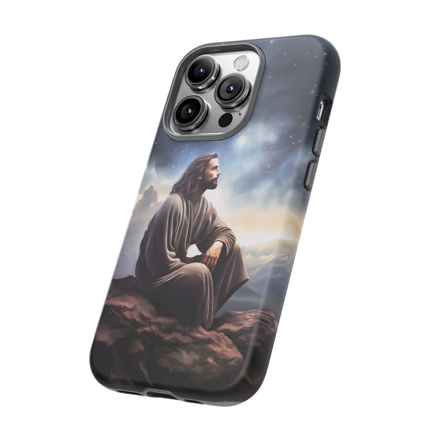 Jesus With The Stars Tough Phone Cases for Missionaries, Fun Special Gift for Bishops, Missionaries, Fun Gift for your missionary