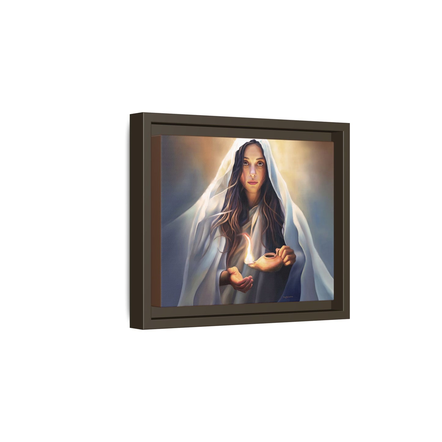 Mary Magdalene Woman Courage Framed Canvas Print of Painting, Female Discipleship, Beautiful Inspirational Art for Christians and Girls, 10 Virgins