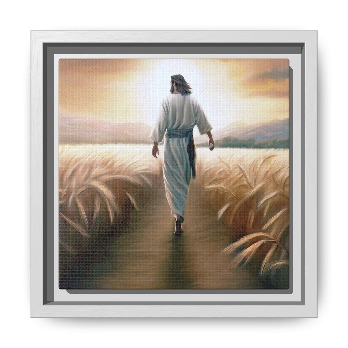 Called To Serve Canvas Print Framed Wall Art of Jesus Christ, Gift for Missionaries, Jesus in the Field beautiful