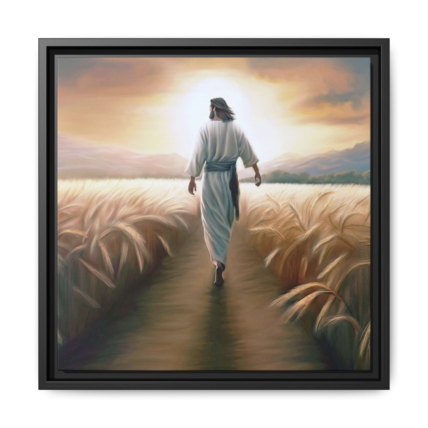 Called To Serve Canvas Print Framed Wall Art of Jesus Christ, Gift for Missionaries, Jesus in the Field beautiful