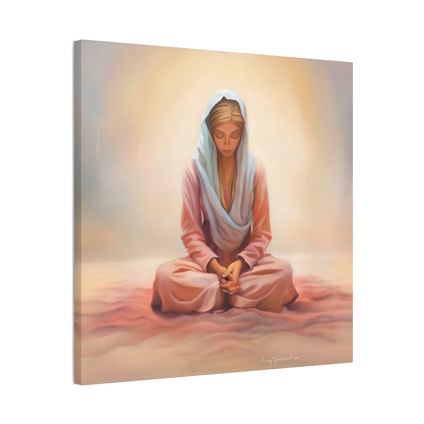 Stillness Fine Art Canvas Print, Female Discipleship, Gift for Her, Religious Gift for Her, Young Women Gift, Relief Society Gift, LDS artwork