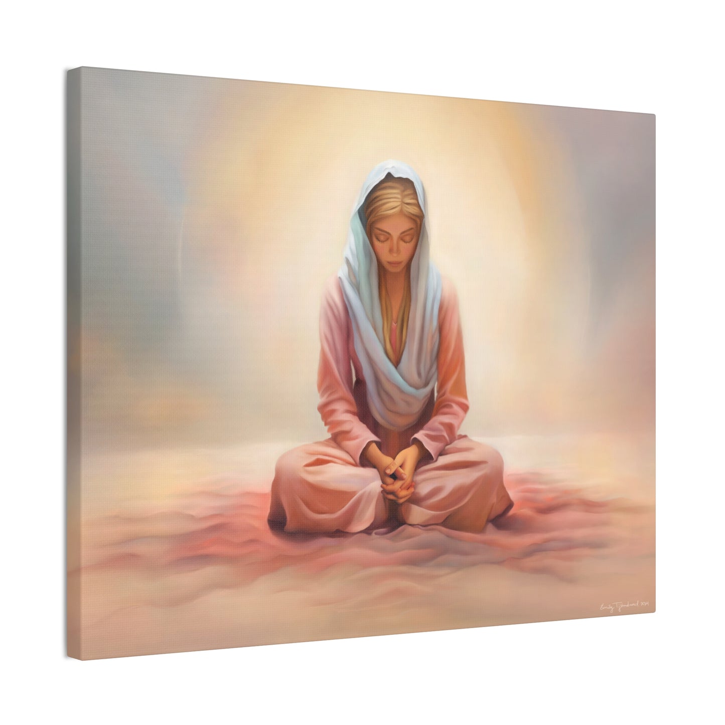 Stillness Fine Art Canvas Print, Female Discipleship, Gift for Her, Religious Gift for Her, Young Women Gift, Relief Society Gift, LDS artwork