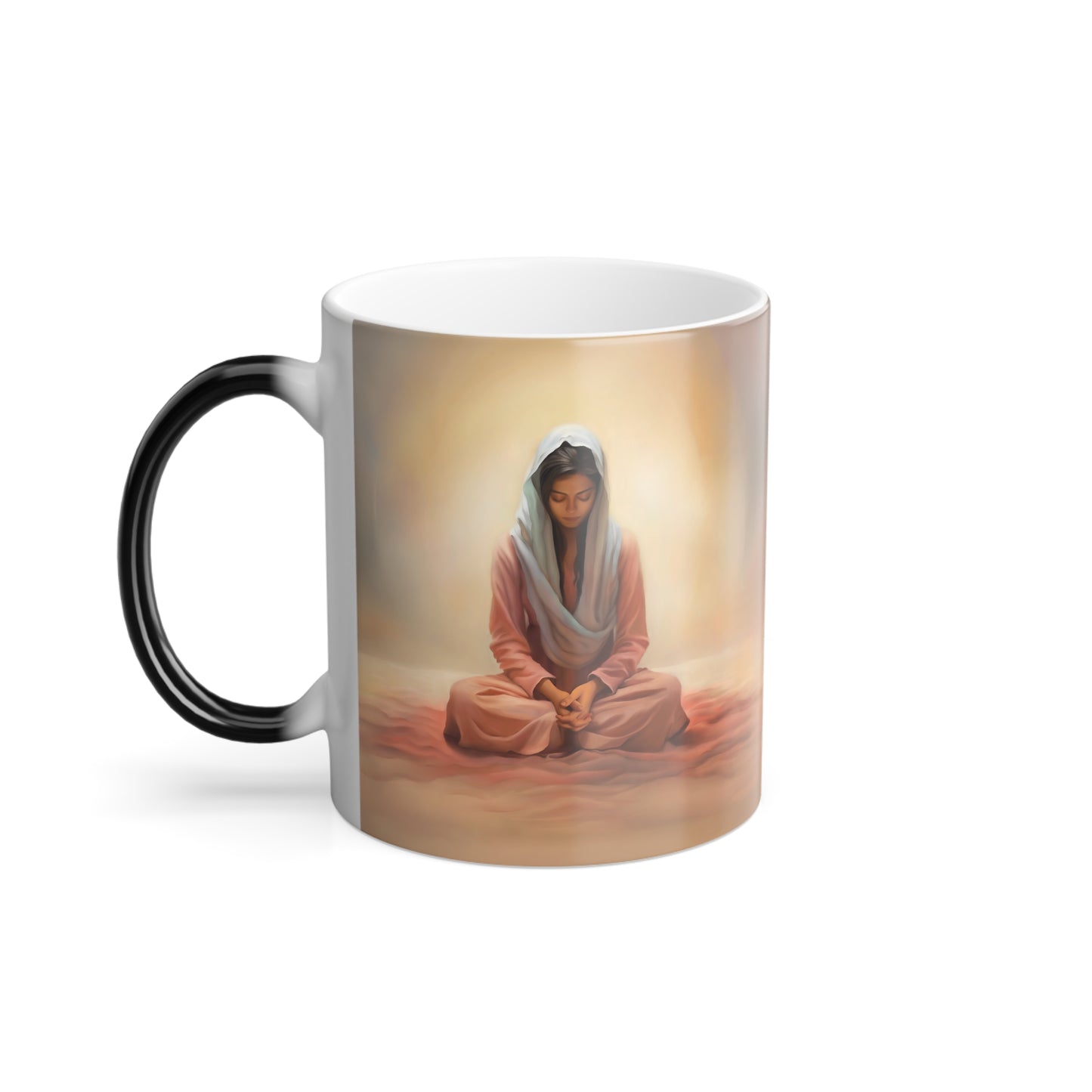 Stillness magic mug fun gift, Color Changing, spiritual and fun gift for her, color changing to reveal artwork, magic gifts, Magic Mug - Stillness, Color Changing Artwork