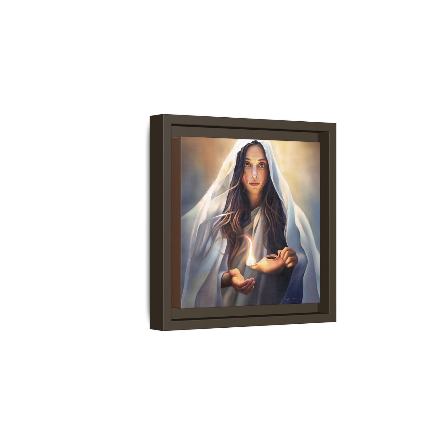 Mary Magdalene Woman Courage Framed Canvas Print of Painting, Female Discipleship, Beautiful Inspirational Art for Christians and Girls, 10 Virgins