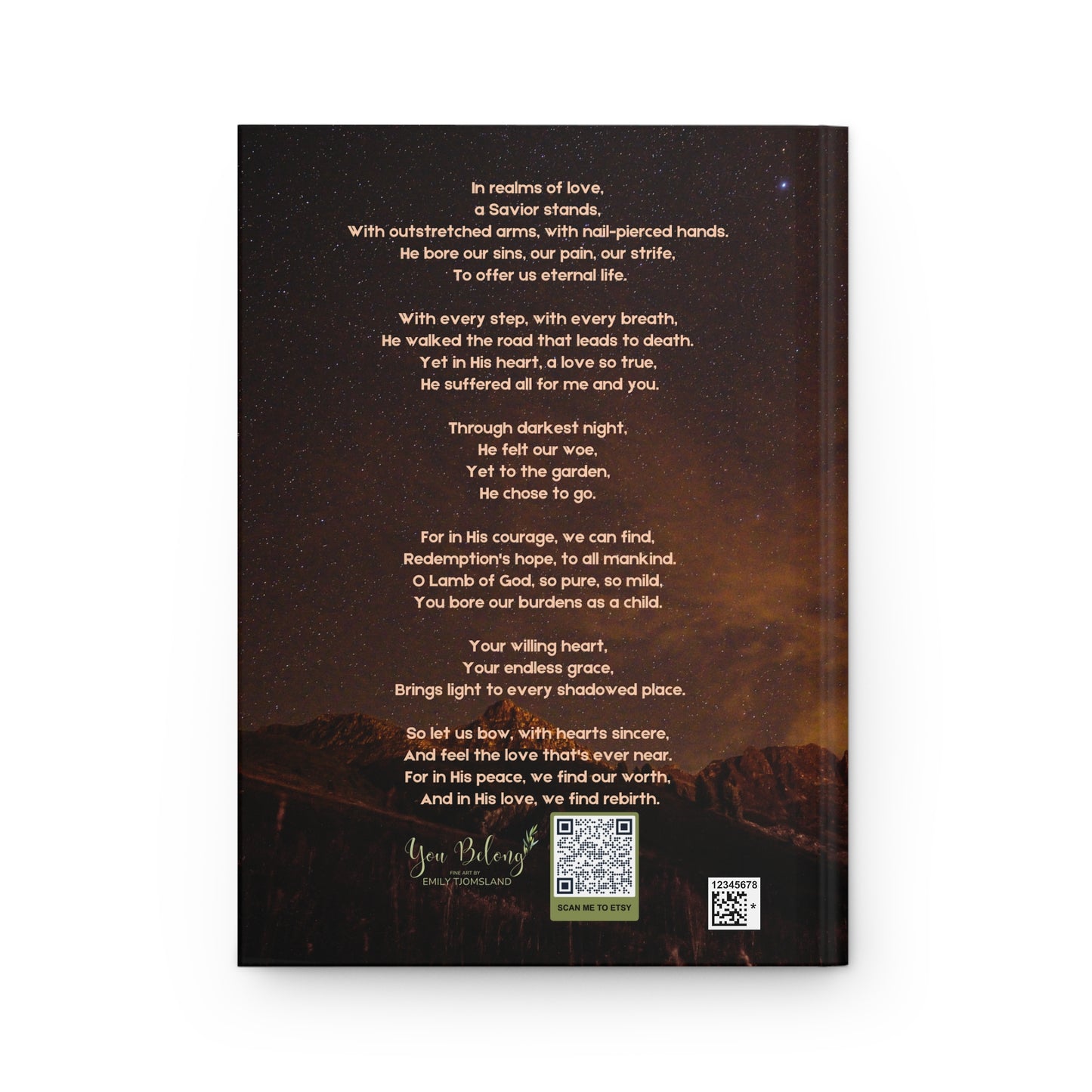 The End of Suffering Journal, Jesus Christ Atonement Notebook, Missionary Gift for Christians, Christian gifts for him, Christian Gift for her