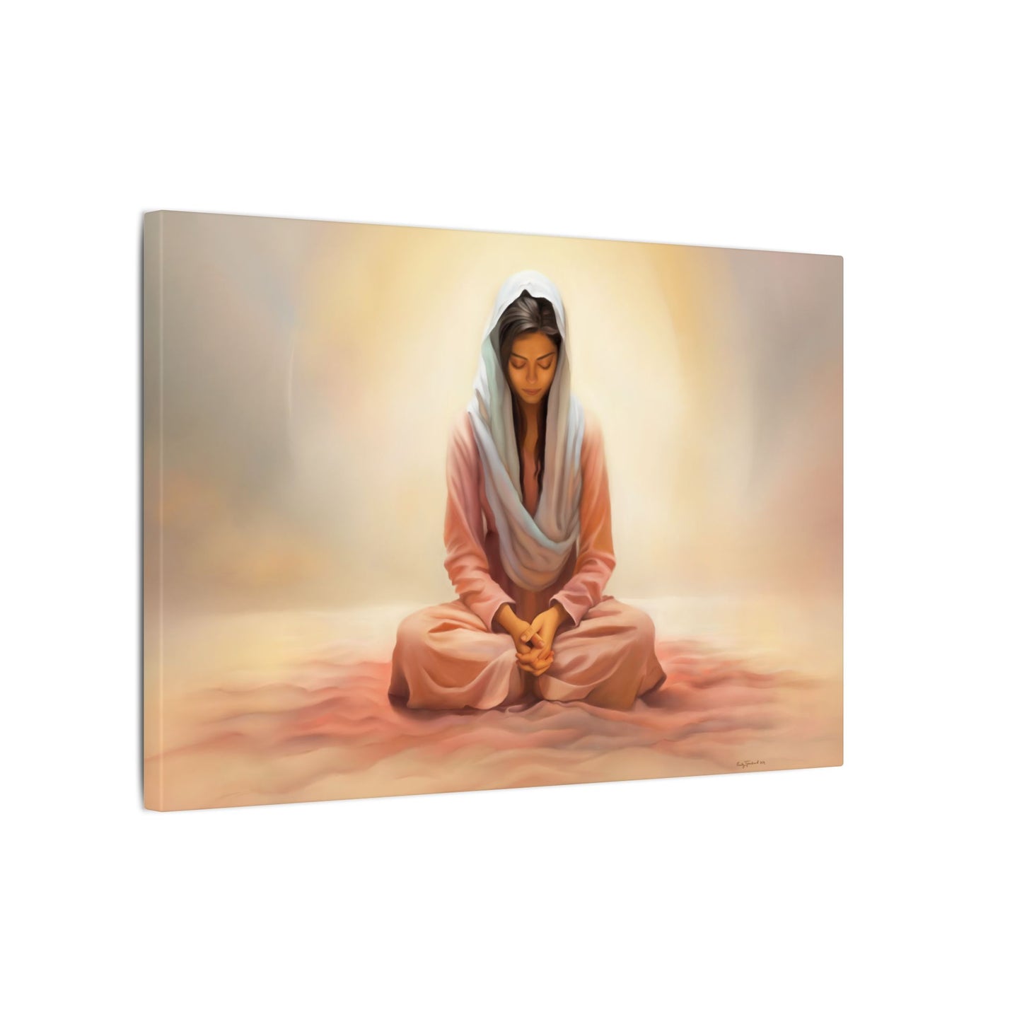 Stillness Fine Art Canvas Print, Spiritual Art, Gift for Her, Christian Artwork, Home Gift, Religious Artwork, Female Discipleship