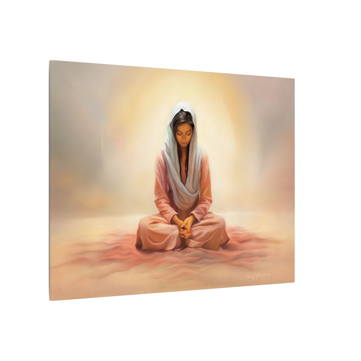 Stillness Fine Art Canvas Print, Spiritual Art, Gift for Her, Christian Artwork, Home Gift, Religious Artwork, Female Discipleship