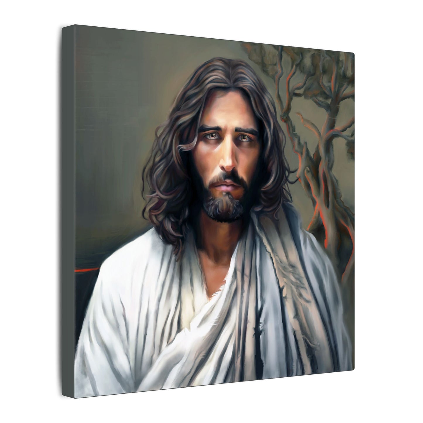 The End of Suffering Portrait of Christ, Fine Art Canvas Print, Christian Art, Beautiful Jesus Artwork, Jesus Christ Gift