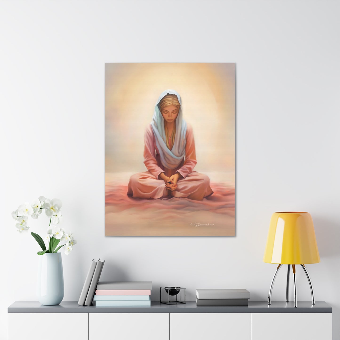 Stillness Fine Art Canvas Print, Female Discipleship, Gift for Her, Religious Gift for Her, Young Women Gift, Relief Society Gift, LDS artwork