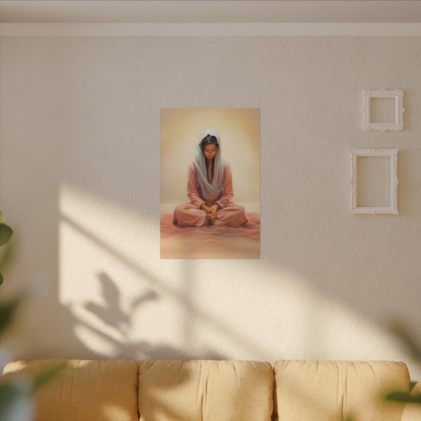 Stillness Fine Art Canvas Print, Spiritual Art, Gift for Her, Christian Artwork, Home Gift, Religious Artwork, Female Discipleship